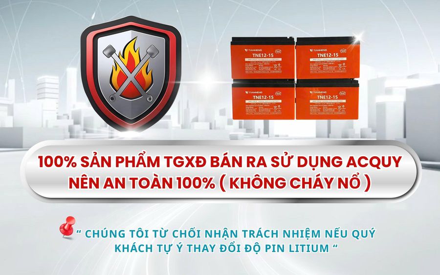 banne ắc quy xe điện