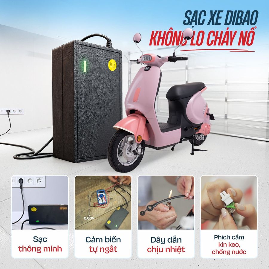 độ an toàn bộ sạc xe điện dibao